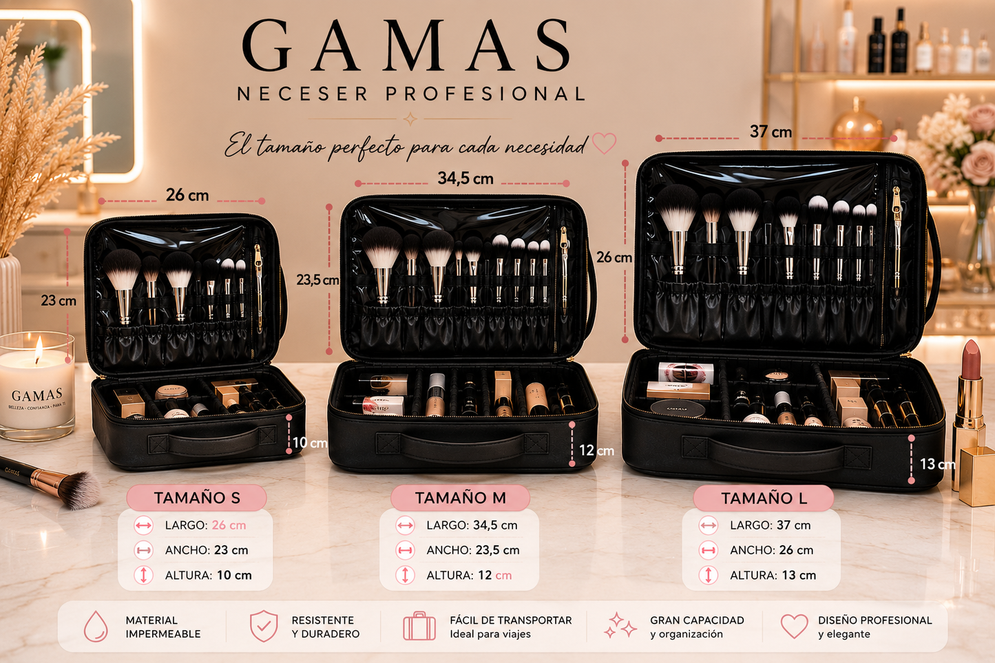 Neceser Profesional GAMAS