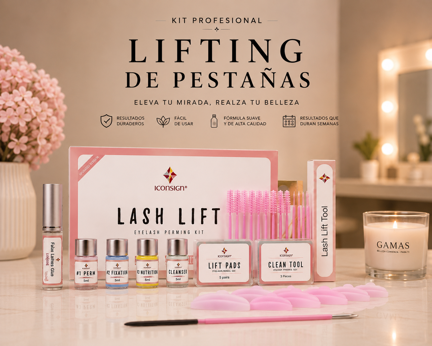 Kit Profesional Lifting de Pestañas GAMAS