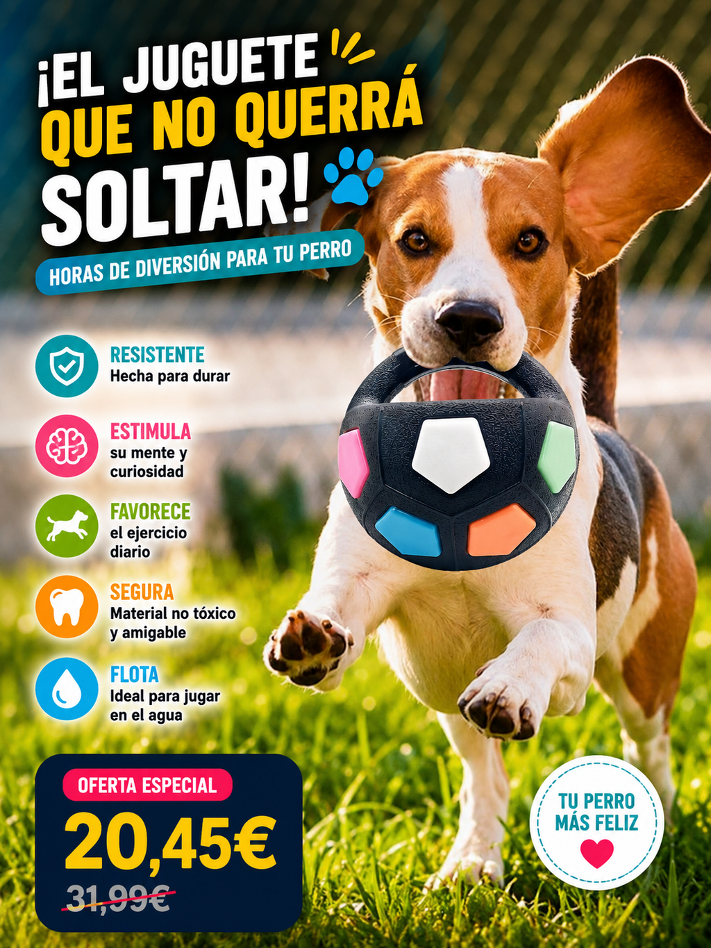 Pelota Interactiva de Entrenamiento para Perros